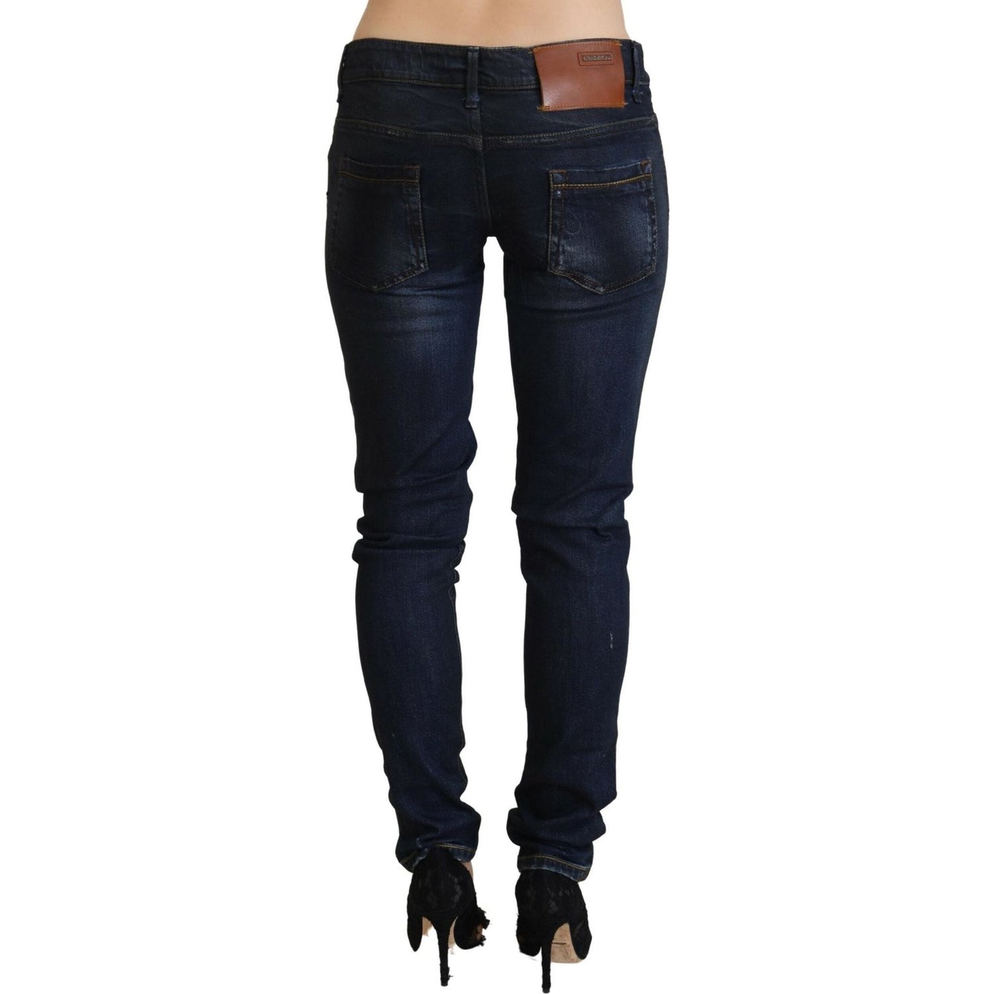 Acht Blue Low Waist Slim Fit Women Denim Jeans PAN71835-26