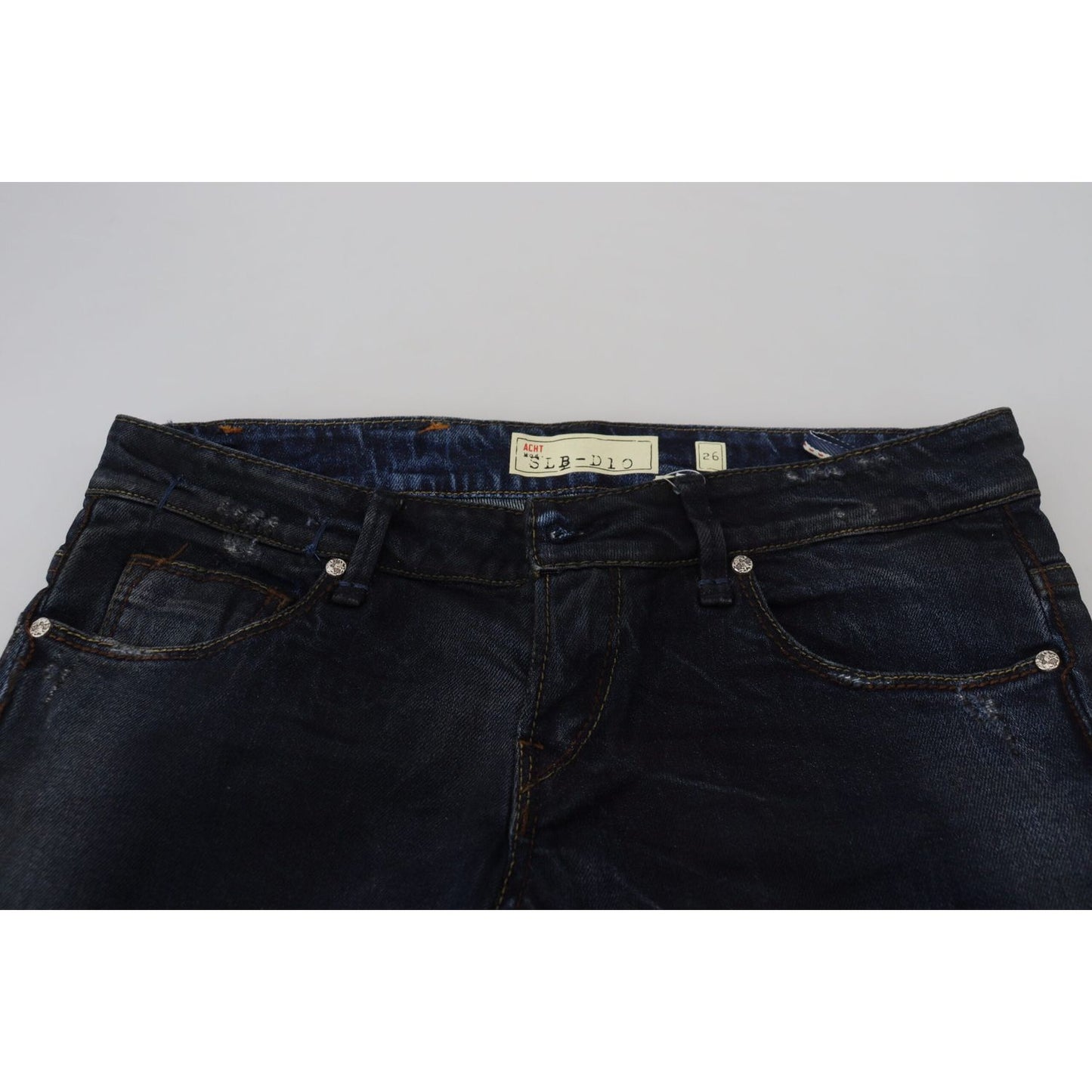 Acht Blue Low Waist Slim Fit Women Denim Jeans PAN71835-26