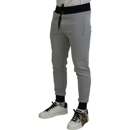 Dolce & Gabbana Gray Polyester Sweatpants Jogger Pants