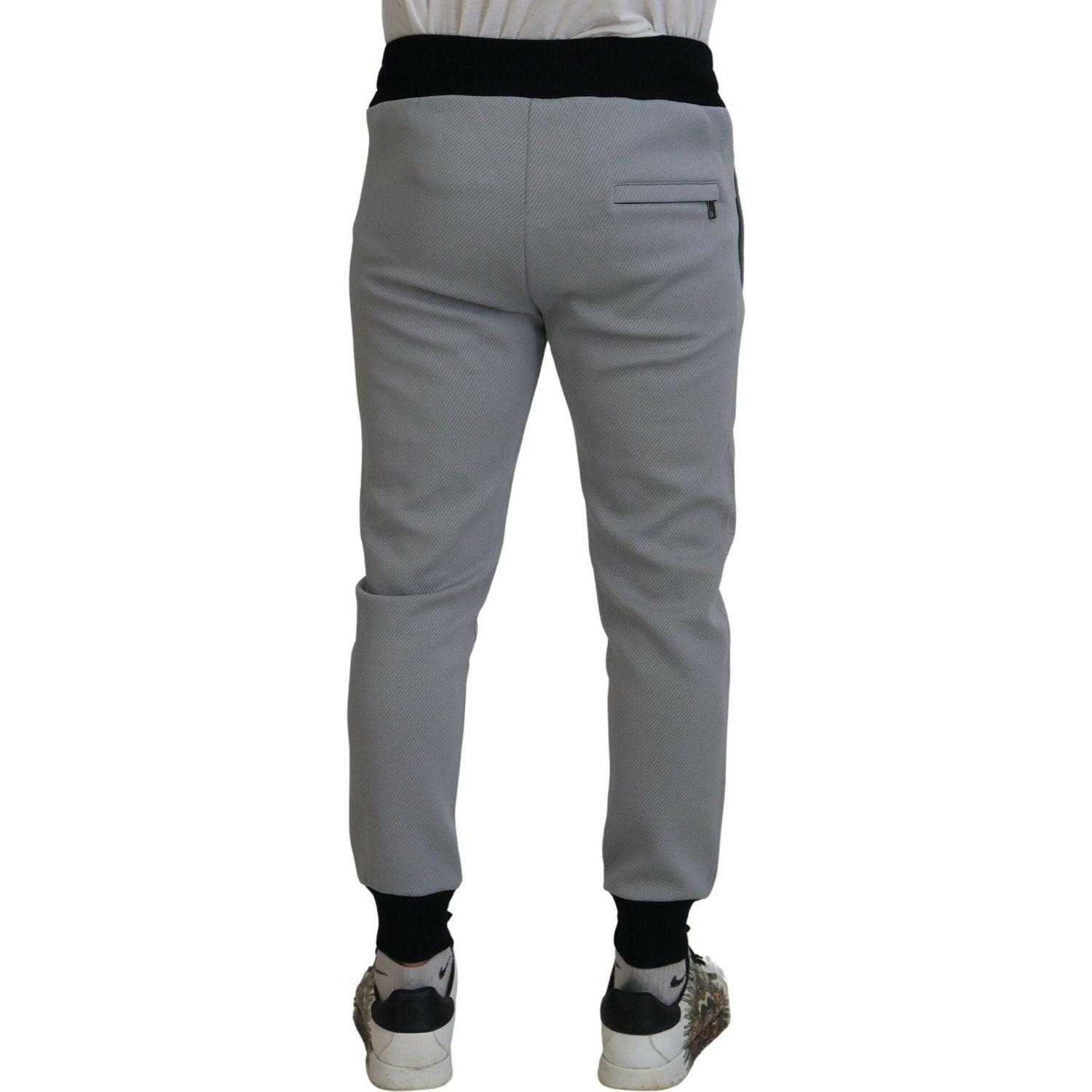 Dolce & Gabbana Gray Polyester Sweatpants Jogger Pants