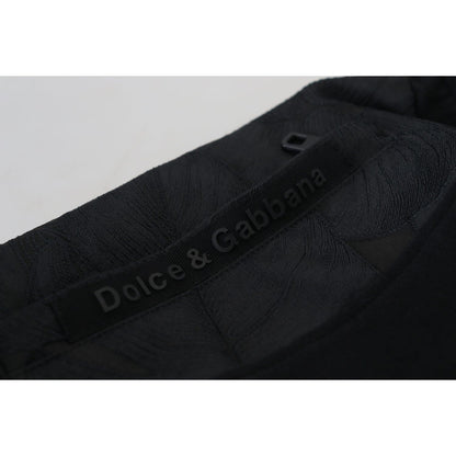 Dolce & Gabbana Black Polyester Skinny Jogger Men Pants
