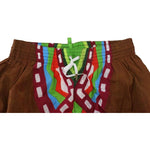 Dsquared² Multicolor Printed Men Beachwear Swimwear Short BIK1655- 48