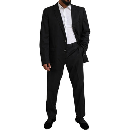 Dolce & Gabbana Black MARTINI Single Breasted 2 Piece Suit