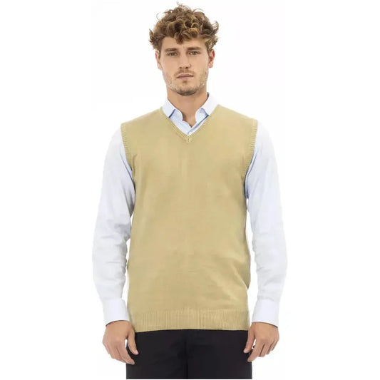Alpha Studio Beige Viscose Men Jacket AL-23471-IT48 | M