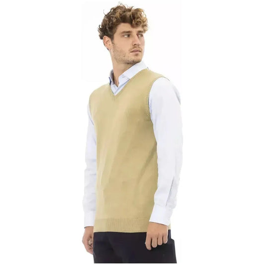 Alpha Studio Beige Viscose Men Jacket AL-23471-IT48 | M