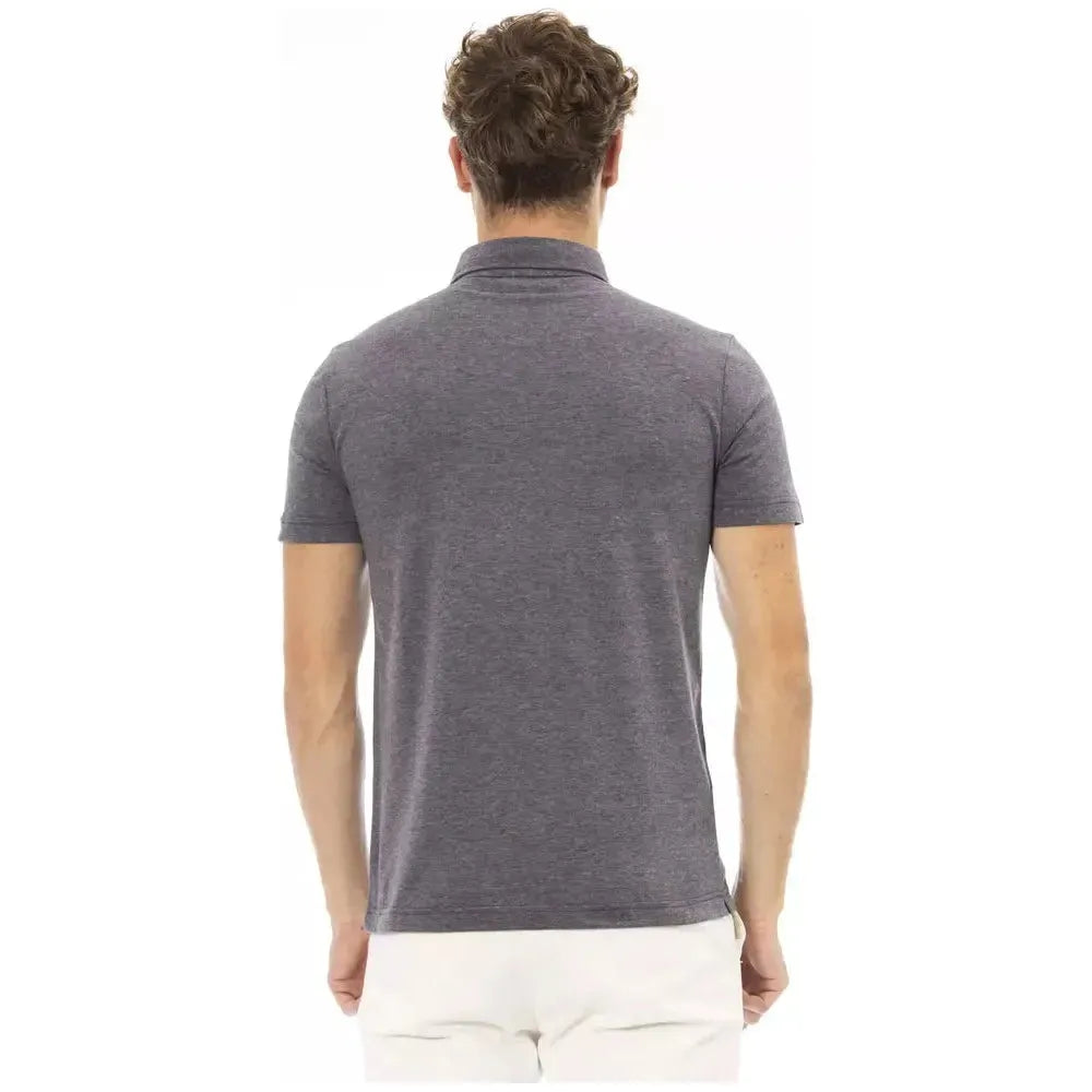 Baldinini Trend Gray Cotton Polo Shirt