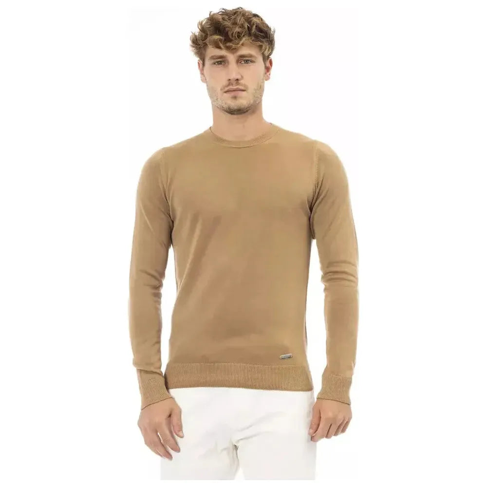 Baldinini Trend Beige Modal Men Sweater BA-23668-IT50 | L