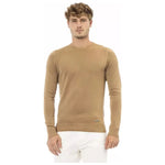 Baldinini Trend Beige Modal Men Sweater BA-23668-IT50 | L