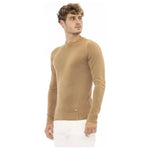Baldinini Trend Beige Modal Men Sweater BA-23668-IT50 | L