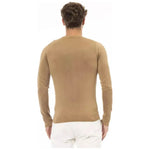 Baldinini Trend Beige Modal Men Sweater BA-23668-IT50 | L