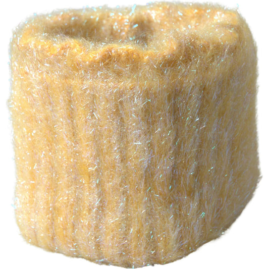 Dolce & Gabbana Yellow Polyester Mohair Fiber Neck Wrap Scarf MS7062