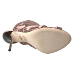 Dolce & Gabbana Elegant Slingback Stiletto Heels in Light Brown Dolce & Gabbana Rosy Brown