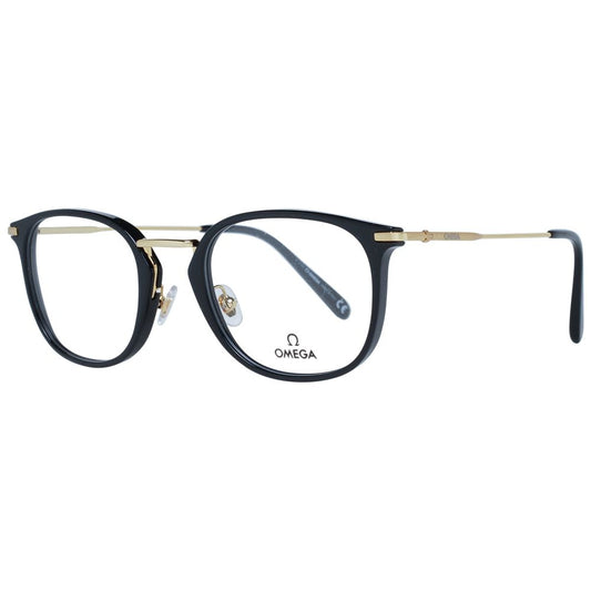 Omega Black Men Glasses Frame