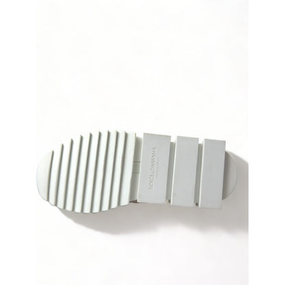 Dolce & Gabbana White Beige Sorrento Socks Sneakers Shoes