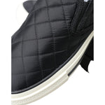 Dolce & Gabbana Elegant Quilted Black Canvas Sneakers Dolce & Gabbana Dark Slate Gray