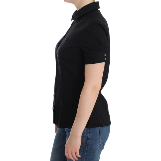 John Galliano Black cotton shirt top SIG12561-1