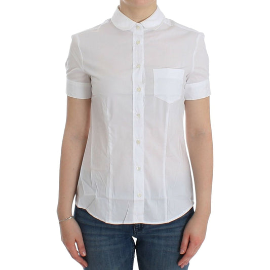 John Galliano White Cotton Shirt Top SIG12559-3