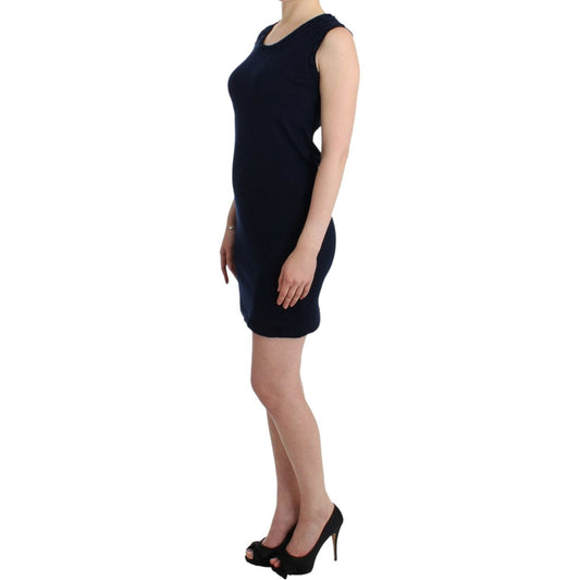 John Galliano Blue cotton jersey dress SIG11573-3