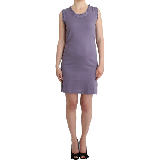 John Galliano Purple cotton jersey dress SIG11571-4