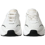Dolce & Gabbana White Black Low Top Daymaster Sneakers Shoes LA10536-40