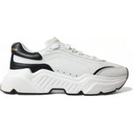 Dolce & Gabbana White Black Low Top Daymaster Sneakers Shoes LA10536-40