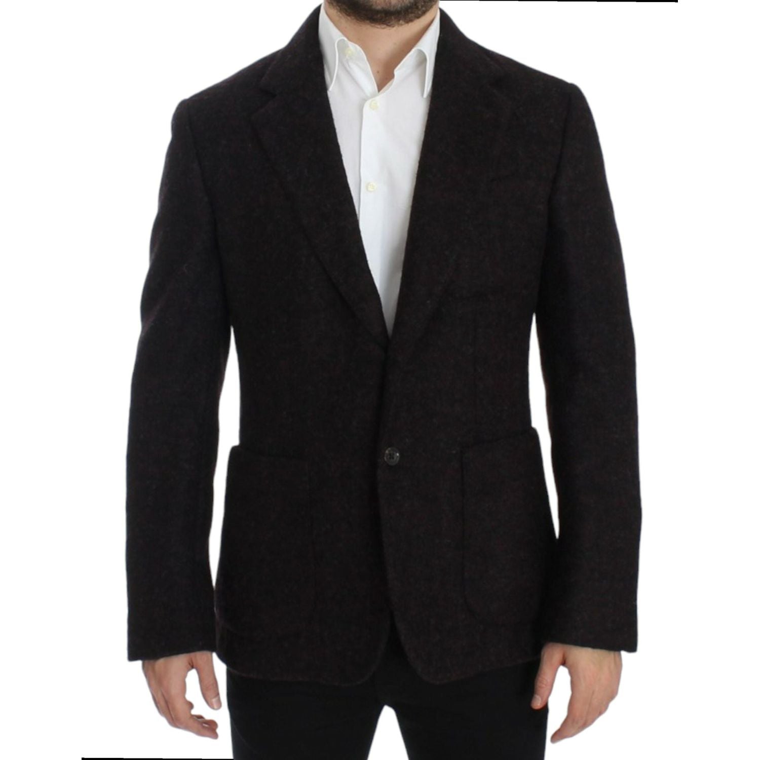 Dolce & Gabbana Bordeaux alpaga two button blazer