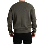 Dolce & Gabbana Green Viscose Crew Neck Men Pullover Sweater TSH84759-48