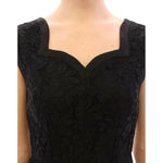 Dolce & Gabbana Black floral lace sicily runway dress GSD12627-1