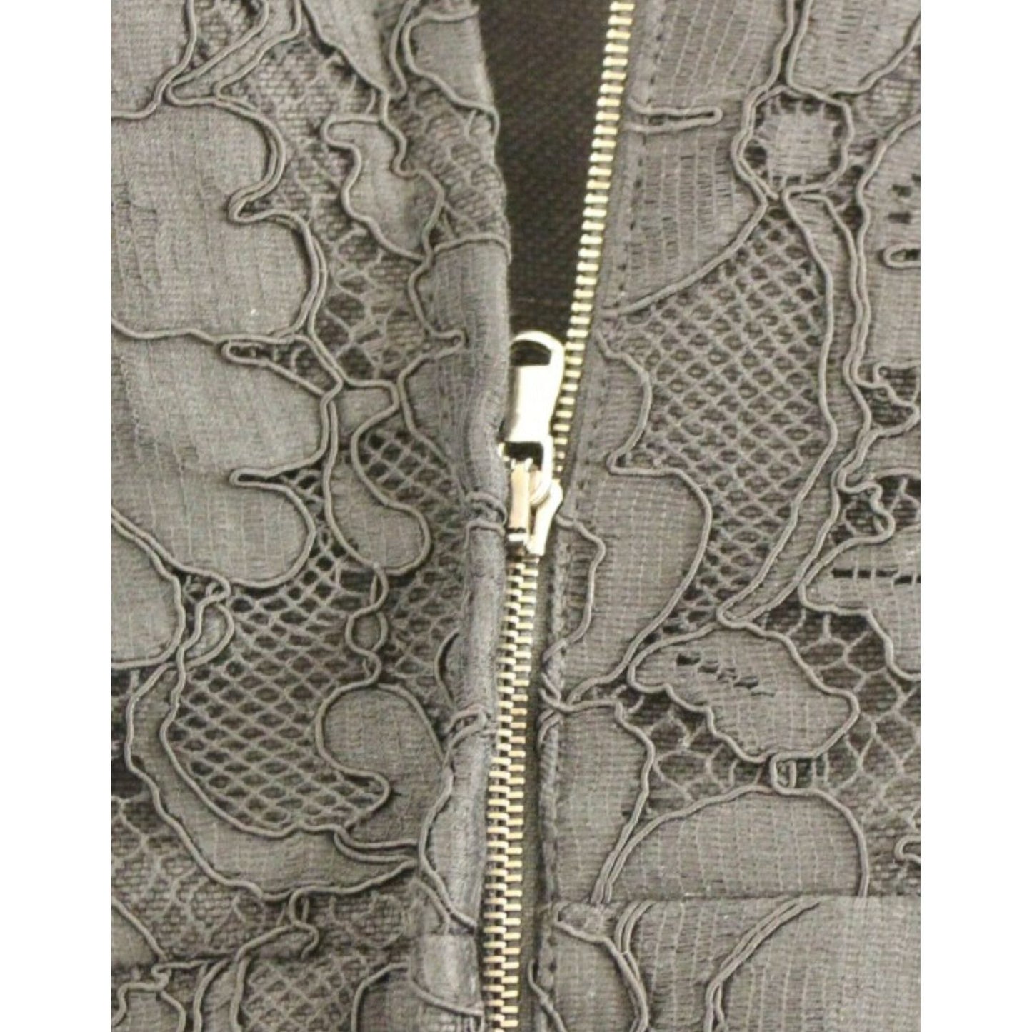 Dolce & Gabbana Black floral lace sicily runway dress