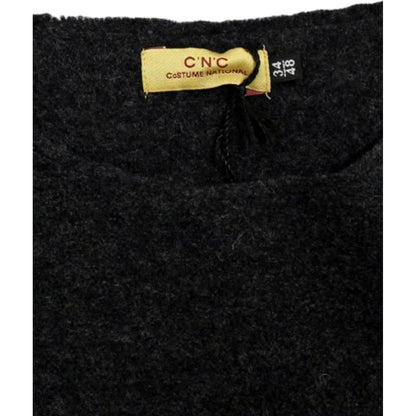 Costume National Gray wool crewneck sweater