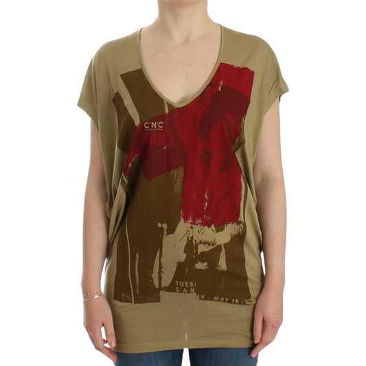 Costume National Green print shortsleeve t-shirt SIG12534-4