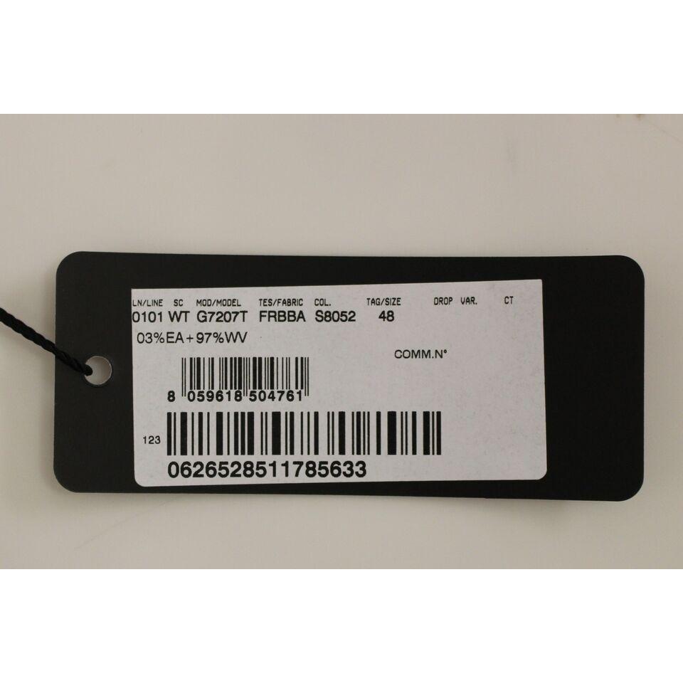 Dolce & Gabbana Gray Striped Wool Logo Vest Gilet Weste