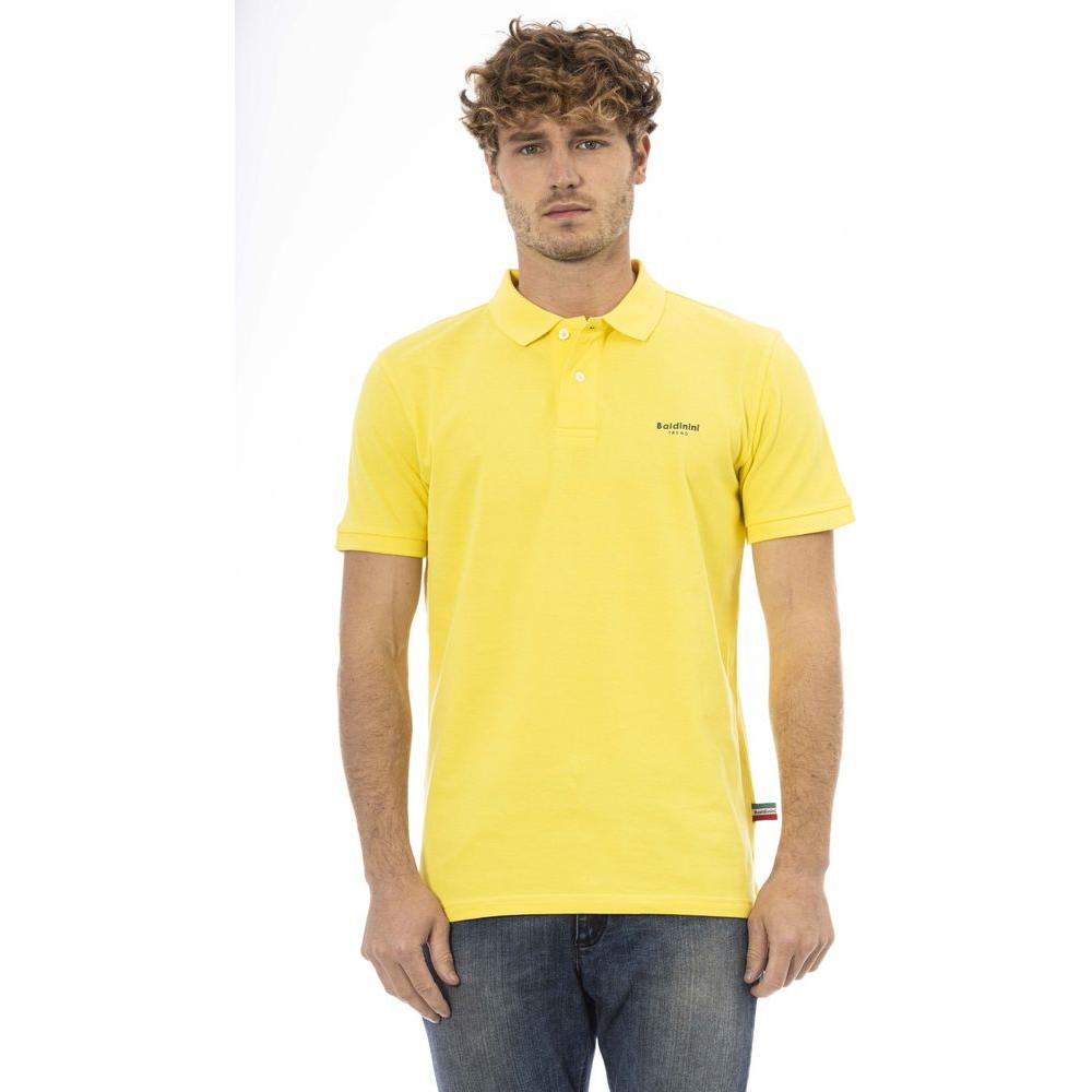 Baldinini Trend Yellow Cotton Polo Shirt