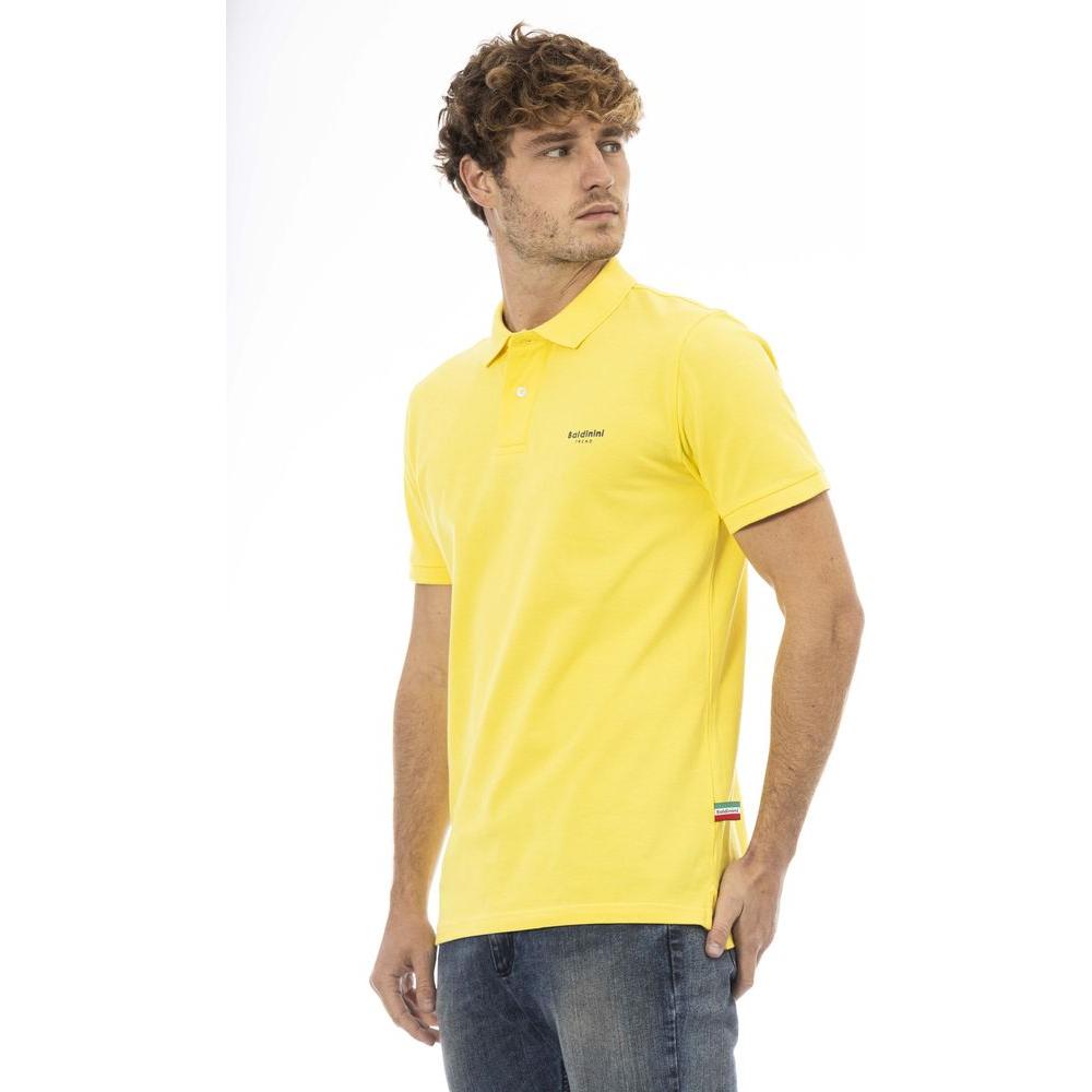 Baldinini Trend Yellow Cotton Polo Shirt