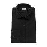 Bagutta Black Cotton Men Shirt BA-23932-XL