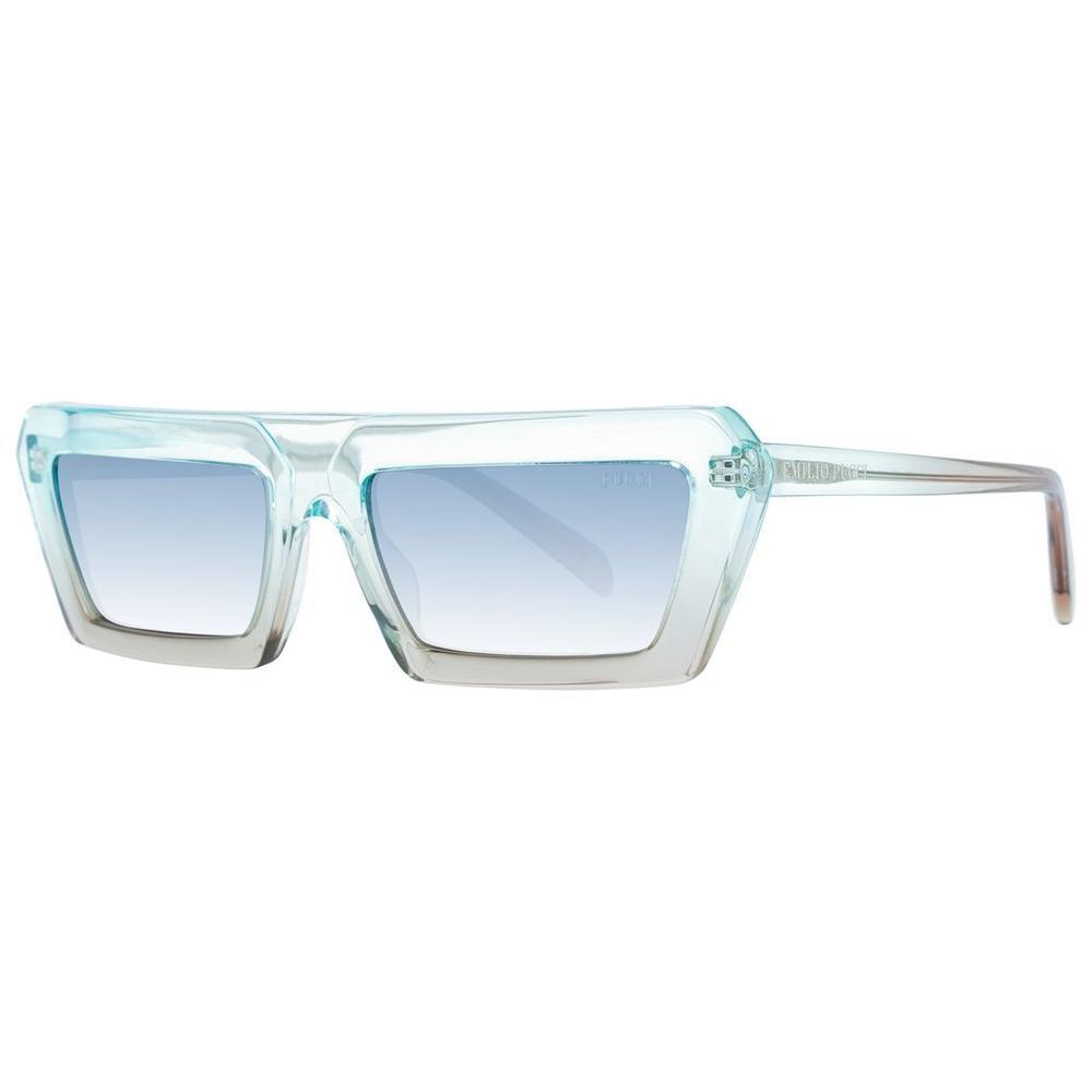 Emilio Pucci Turquoise Plastic Sunglasses