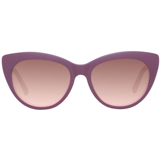 Gant purple women cat-eye sunglasses with brown plastic lenses, full-rim style, 100% UVA & UVB protection, size 54-17-145.