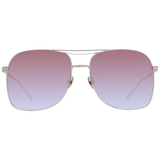Scotch & Soda gold women's sunglasses with stainless steel frame, multicolor gradient lenses, full-rim style, 100% UVA & UVB protection.