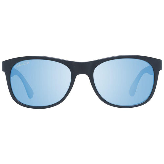 Serengeti Black Unisex Sunglasses with Brown Photochromatic Lenses