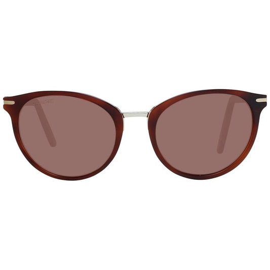 Serengeti brown women's butterfly sunglasses with full-rim acetate and metal frame, polarized lenses, 100% UVA & UVB protection.