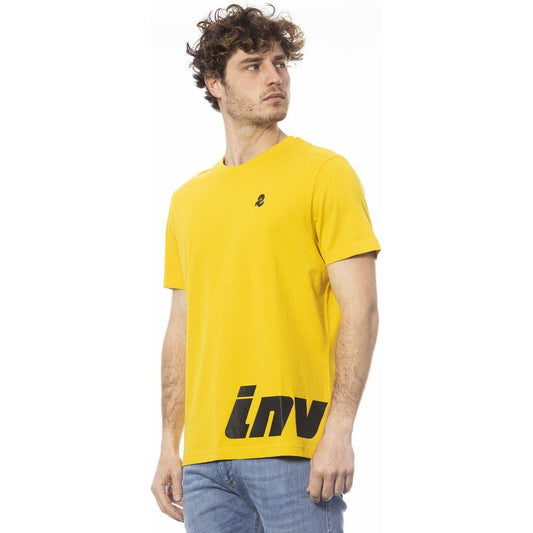 Invicta Yellow Cotton Men's T-Shirt IN-24038-M