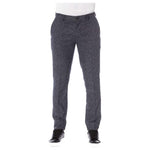 Trussardi Black Cotton Men Pants Trussardi Dark Slate Gray
