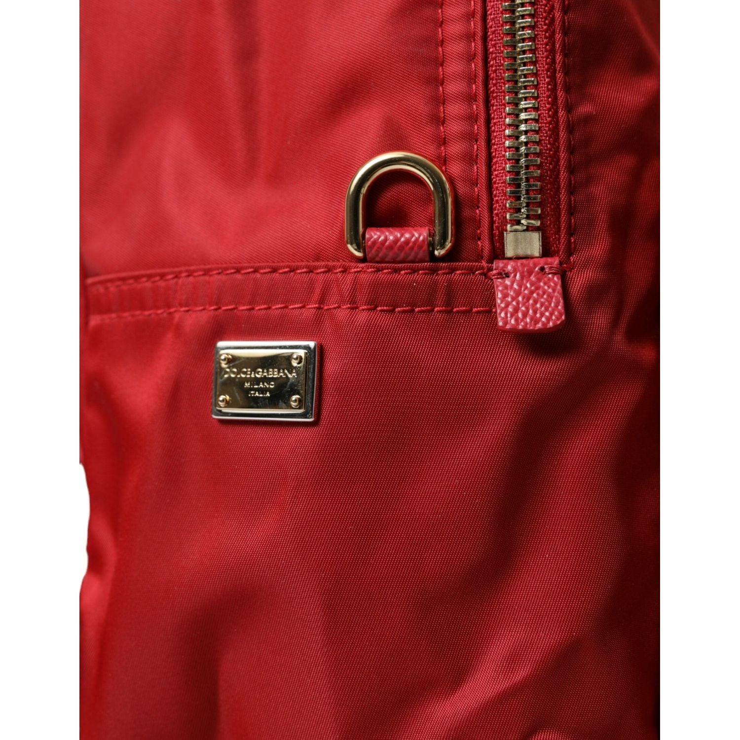 Dolce & Gabbana Red #DGFAMILY Embellished Backpack VULCANO Bag