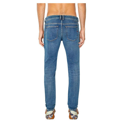 Diesel Blue Cotton Men Skinny Jean