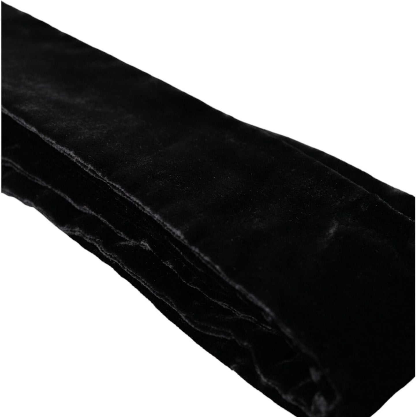 Dolce & Gabbana Black Viscose Wide Waist Women Belt