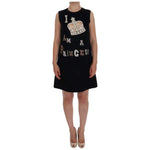 Dolce & Gabbana Black I AM A PRINCESS Crystal Shift Dress DR1053-7