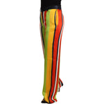 Dsquared² Multicolor Striped Mid Waist Straight Pants PAN7002-42
