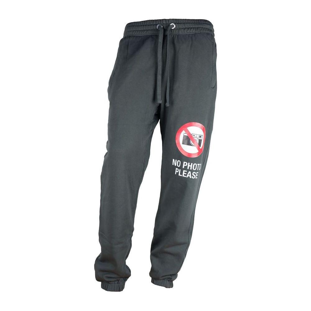 Diego Venturino Gray Cotton Men's Track Pant