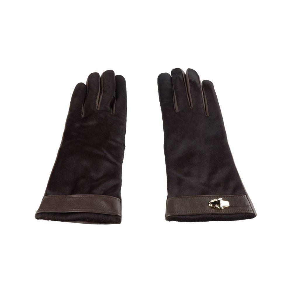 Cavalli Class Brown Cowhide Glove