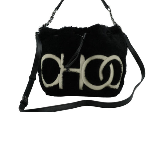 Jimmy Choo Black Leather Top Handle and Shoulder Bag 197255048717